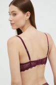 Бюстгальтер Dkny колір фіолетовий мереживо однотонний