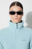 Спортивна кофта Columbia Fast Trek II жіноча колір бірюзовий однотонна 1465351-607