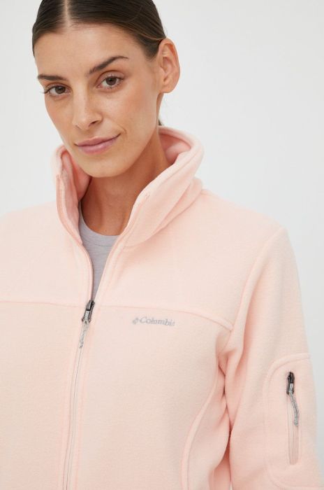 Спортивна кофта Columbia Fast Trek II жіноча колір помаранчевий однотонна 1465351-607