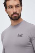 EA7 Emporio Armani Лонгслів колір сірий (3581576)