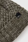 Шапка Jack Wolfskin колір зелений з товстого трикотажу (2655508)