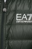 Пухова куртка EA7 Emporio Armani чоловіча колір зелений перехідна (3387603)