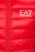 Пухова куртка EA7 Emporio Armani колір червоний перехідна