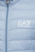 Пухова куртка EA7 Emporio Armani колір блакитний (2717716)