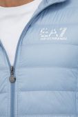 Пухова куртка EA7 Emporio Armani чоловіча перехідна колір блакитний