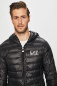 Пухова куртка EA7 Emporio Armani чоловіча колір чорний перехідна (810954)