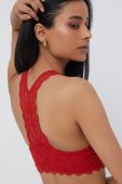 Бюстгальтер Dkny колір червоний мереживо гладкий (1965664)