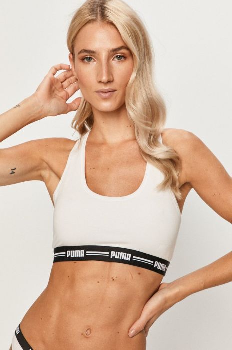 Бюстгальтер Puma 907862 колір білий меланж