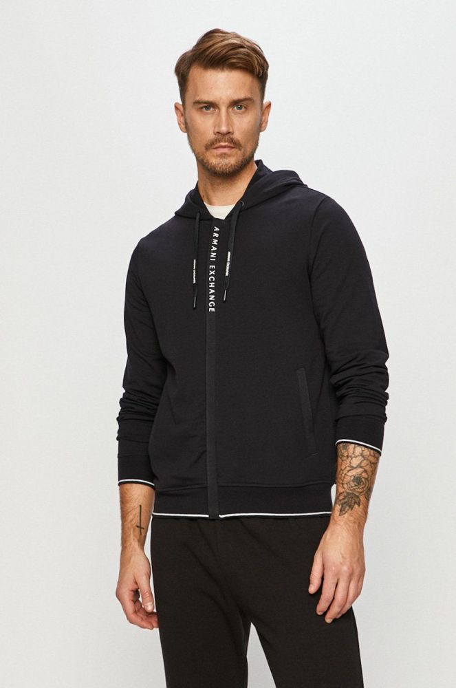 Armani Exchange - Кофта колір темно-синій (641472)