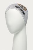 Шапка Moschino колір сірий з тонкого трикотажу (615958)