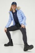Пухова куртка Tommy Jeans жіноча зимова колір блакитний (3302473)