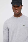 Бавовняний светр Lacoste колір сірий легкий
