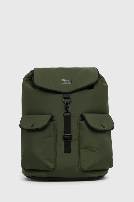 Рюкзак Lefrik колір зелений великий гладкий