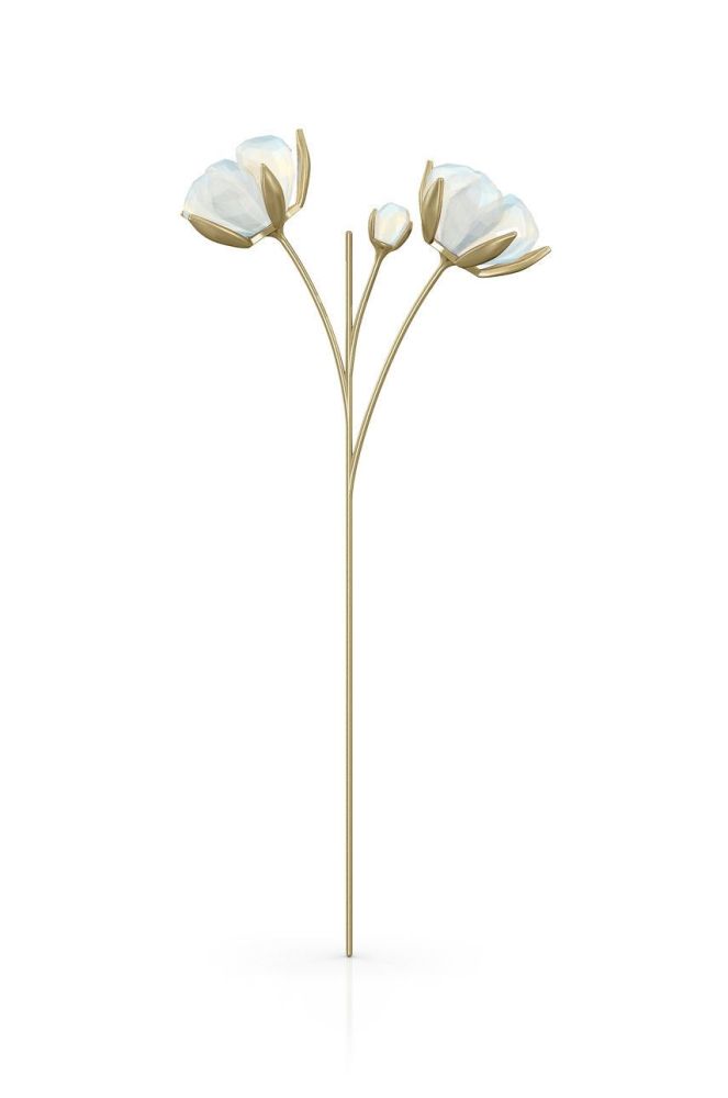 Swarovski - Декоративна квітка з кристалів GARDEN TALES - COTTON колір білий