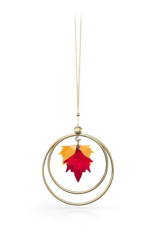 Swarovski - Декоративний гаджет GARDEN TALES - AUTUMN LEAVES колір червоний