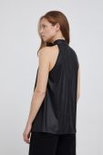 Блузка Sisley жіноча колір чорний гладка