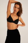 Бюстгальтер Undress Code колір чорний гладкий