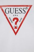 Дитяча бавовняна кофта Guess колір білий з принтом (1535559)