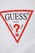 Дитяча кофта Guess колір білий з принтом