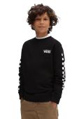 Дитяча бавовняна кофта Vans колір чорний з принтом (1521402)