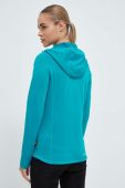 Кофта Viking жіноча колір бірюзовий з капюшоном однотонна