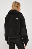 Кофта The North Face жіноча колір чорний гладка