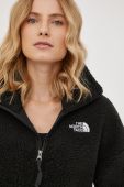Кофта The North Face жіноча колір чорний гладка