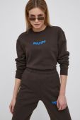 Кофта HUF жіноча колір коричневий з принтом