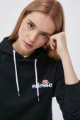 Кофта Ellesse жіноча колір чорний з капюшоном з аплікацією SGS08848-011