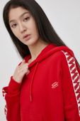 Бавовняна кофта Superdry жіноча колір червоний з аплікацією
