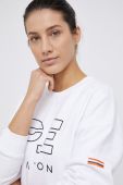 Бавовняна кофта P.E Nation жіноча колір білий гладка