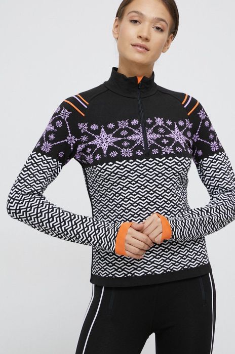 Кофта Newland жіноча колір чорний візерунок