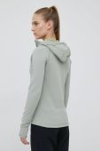 Спортивна кофта Houdini Power колір зелений з капюшоном однотонна (2146274)