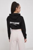 Кофта Sixth June жіноча колір чорний гладка