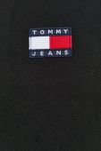 Бавовняна кофта Tommy Jeans чоловіча колір чорний з аплікацією (1534370)
