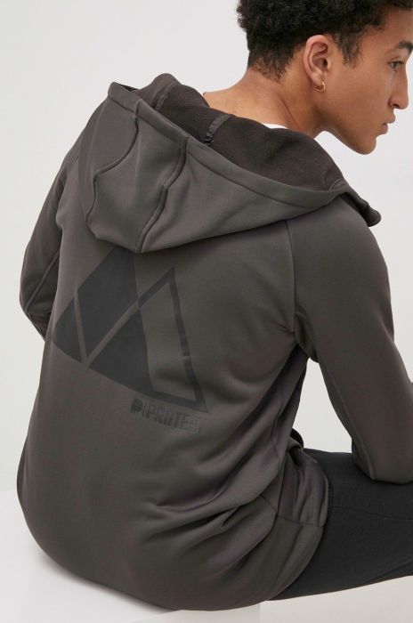 Кофта Protest чоловіча колір сірий однотонна