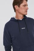 Кофта Boss чоловіча колір синій гладка