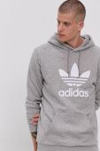 Бавовняна кофта adidas Originals чоловіча колір сірий з принтом H06669-MGREY/WHT