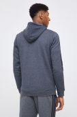 Кофта adidas чоловіча колір сірий з аплікацією (1777277)