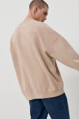 Бавовняна кофта Dr. Denim чоловіча колір бежевий гладка