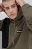Кофта Columbia чоловіча колір зелений гладка 1960553-257