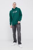 Кофта HUF чоловіча колір зелений з принтом