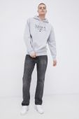 Кофта HUF чоловіча колір сірий з принтом (1874392)
