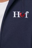 Кофта HUF чоловіча колір синій з аплікацією