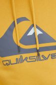 Кофта Quiksilver чоловіча колір жовтий з капюшоном з принтом (2957023)