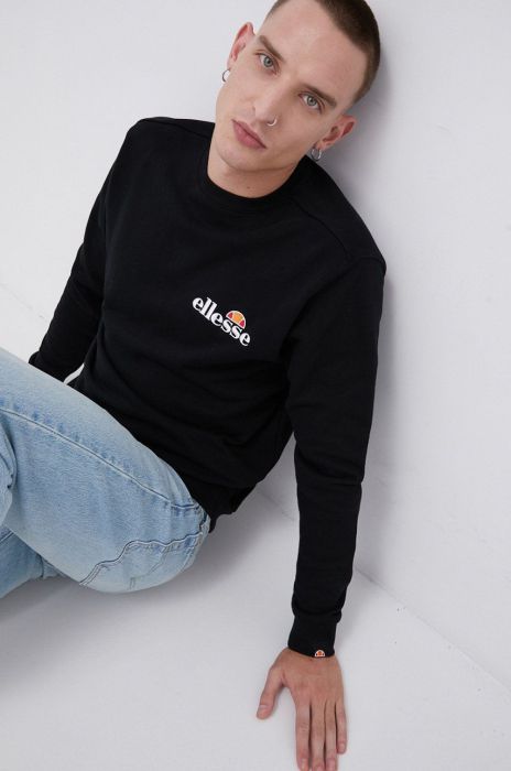 Кофта Ellesse чоловіча колір чорний з аплікацією SHS08784-011