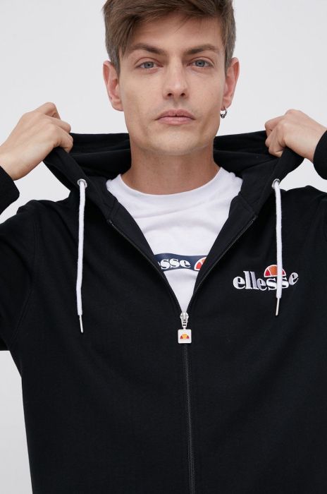 Кофта Ellesse чоловіча колір чорний з аплікацією SHS08782-112