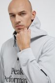 Кофта Peak Performance чоловіча колір сірий з принтом
