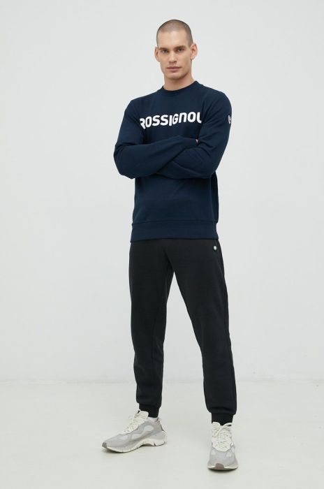 Кофта Rossignol чоловіча колір синій з принтом