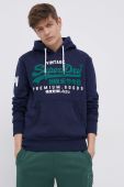 Кофта Superdry чоловіча колір синій з аплікацією (2121799)